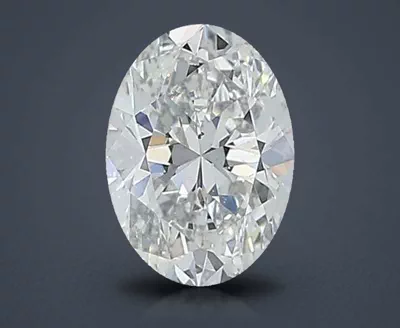 0.54ct H VS2 Very Good Cut Oval Diamond