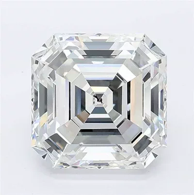 3.51ct F VVS2 Rare Carat Ideal Cut Asscher Lab Grown Diamond