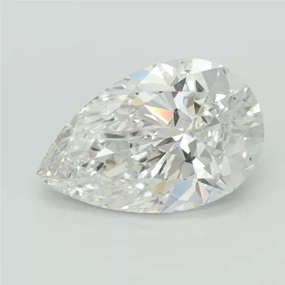4.07ct F VS1 Rare Carat Ideal Cut Pear Lab Grown Diamond