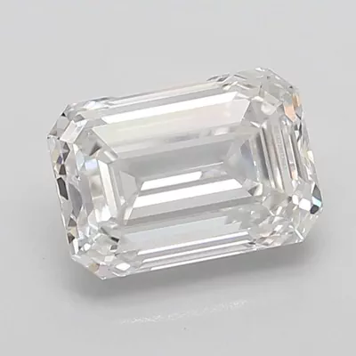 5.58ct F VVS2 Rare Carat Ideal Cut Emerald Lab Grown Diamond