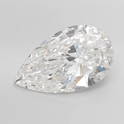 11.01ct F VVS2 Rare Carat Ideal Cut Pear Lab Grown Diamond