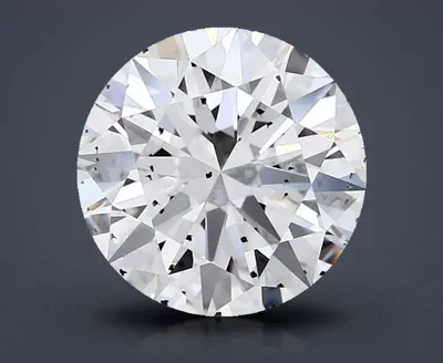 3.43ct E SI2 Excellent Cut Round Lab Grown Diamond