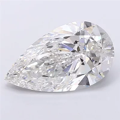 7.02ct F VS1 Rare Carat Ideal Cut Pear Lab Grown Diamond