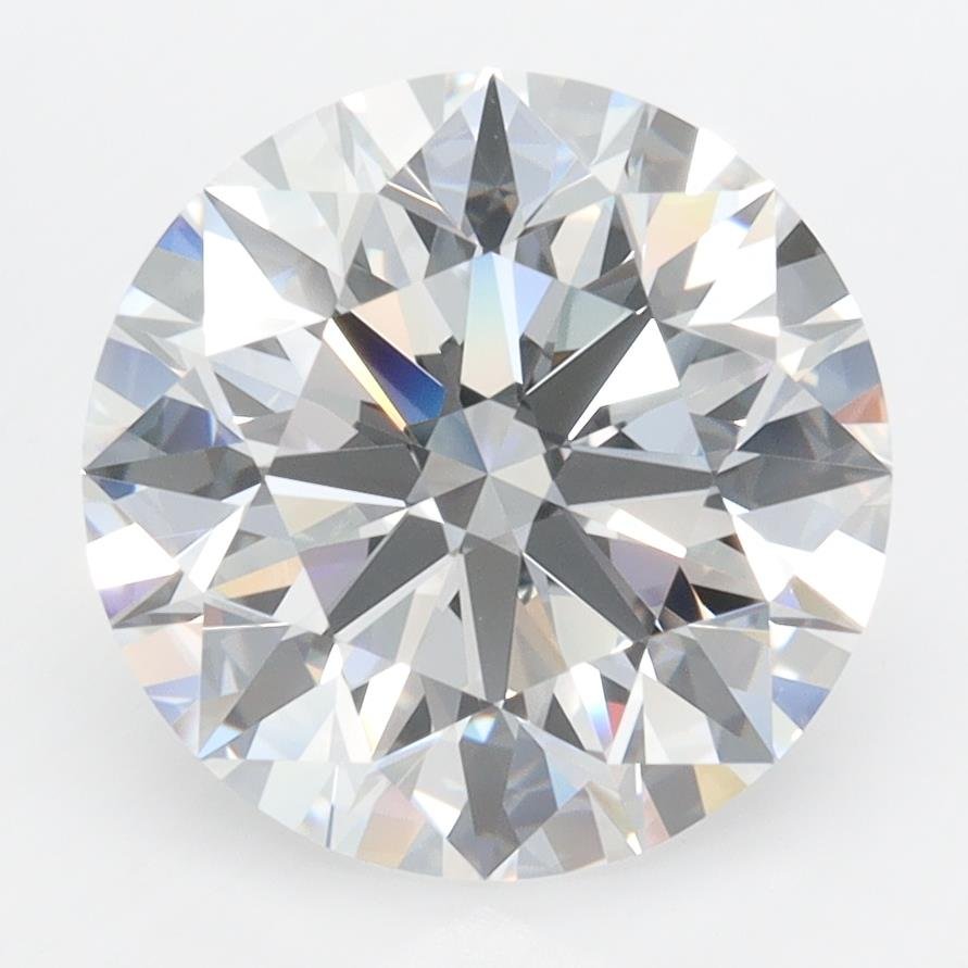 4.06ct D FL Rare Carat Ideal Cut Round Lab Grown Diamond