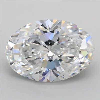 3.06ct D VS1 Rare Carat Ideal Cut Oval Lab Grown Diamond