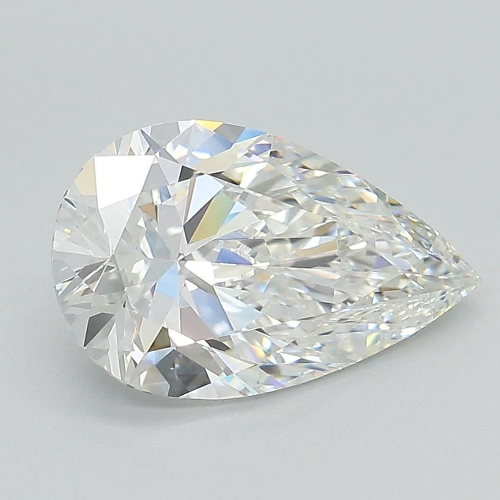 2.59ct F VVS2 Rare Carat Ideal Cut Pear Lab Grown Diamond
