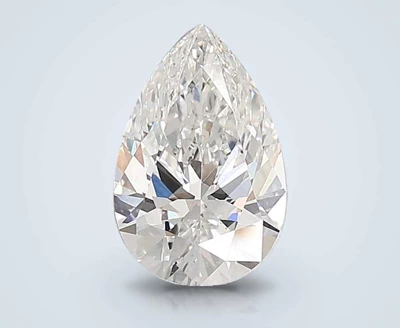 3.57ct F VVS2 Rare Carat Ideal Cut Pear Lab Grown Diamond