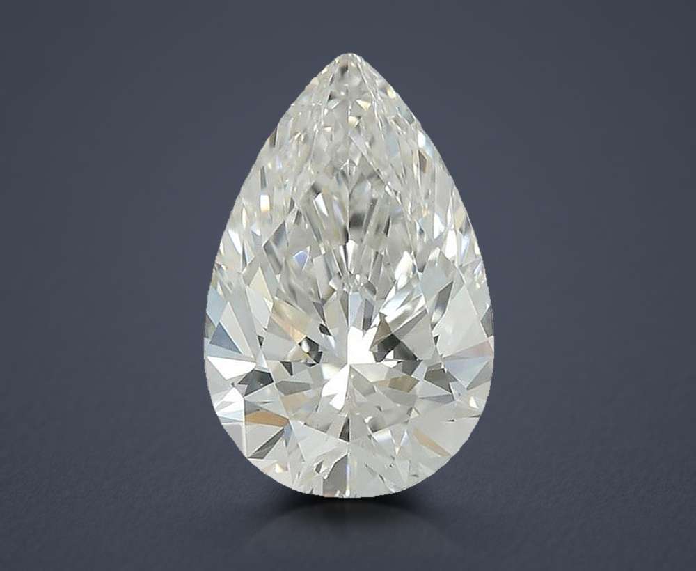1.11ct G VS1 Rare Carat Ideal Cut Pear Lab Grown Diamond