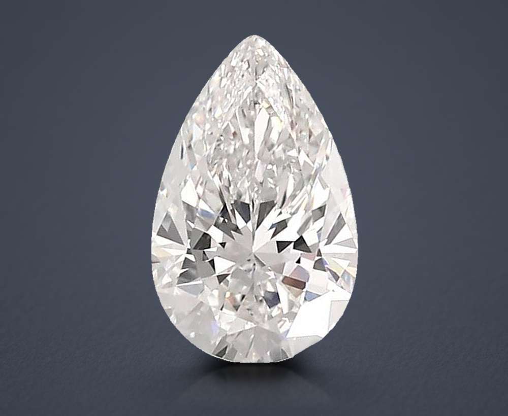 4.06ct E VS1 Rare Carat Ideal Cut Pear Lab Grown Diamond
