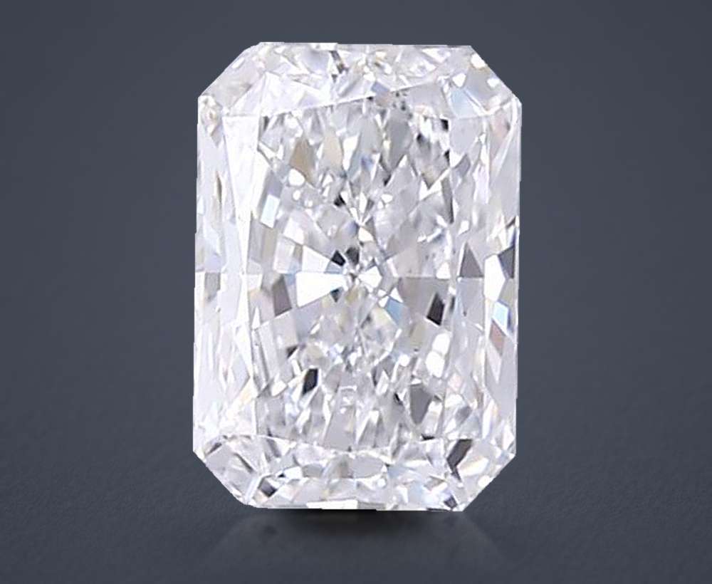 2.01ct D VS1 Rare Carat Ideal Cut Radiant Lab Grown Diamond