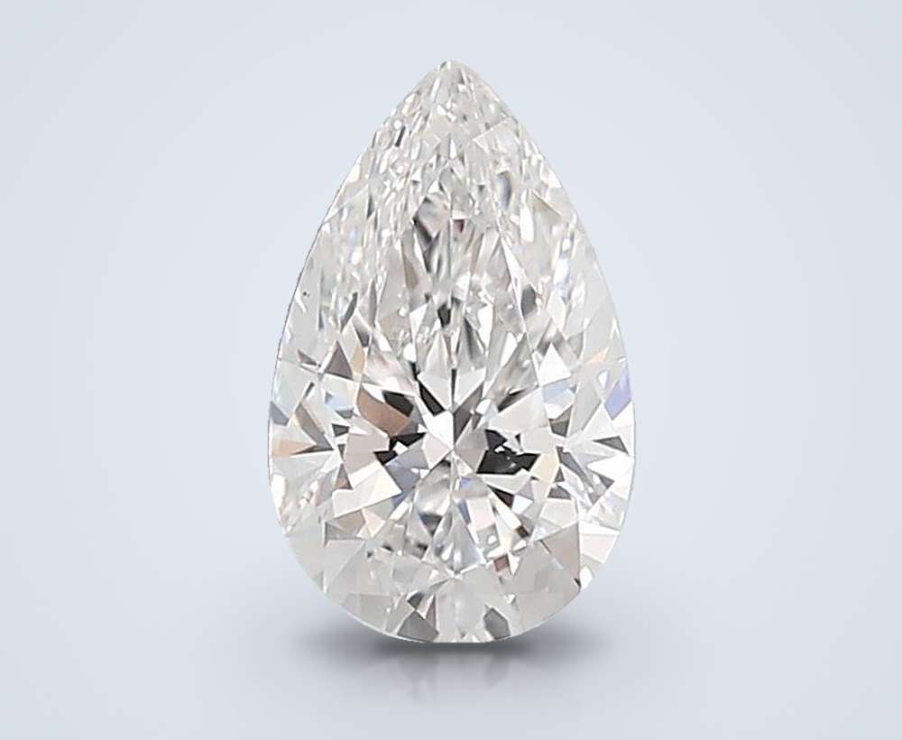 1.91ct D VS2 Rare Carat Ideal Cut Pear Lab Grown Diamond