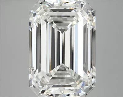 12.42ct F VVS2 Rare Carat Ideal Cut Emerald Lab Grown Diamond