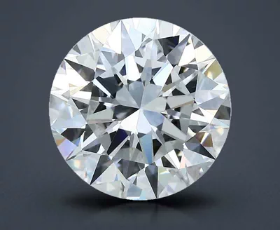 3.71ct F VVS2 Rare Carat Ideal Cut Round Diamond