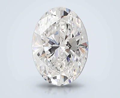 3.07ct D VS1 Rare Carat Ideal Cut Oval Lab Grown Diamond