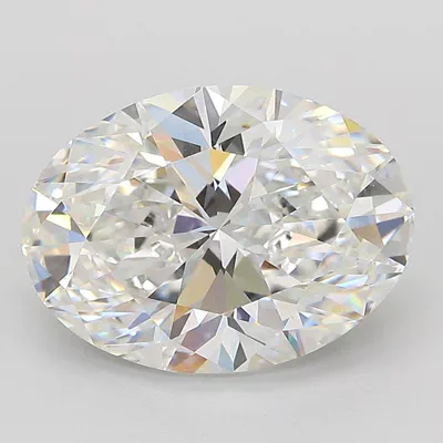 4.08ct E VVS2 Rare Carat Ideal Cut Oval Lab Grown Diamond