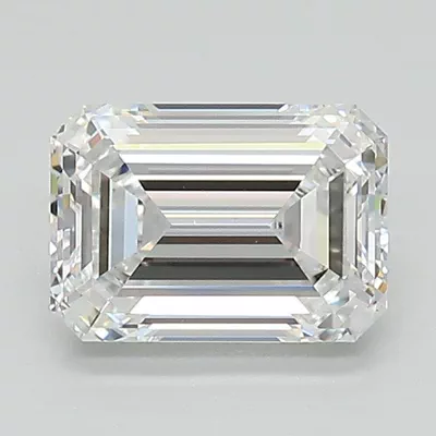 1.51ct E VS1 Rare Carat Ideal Cut Emerald Lab Grown Diamond