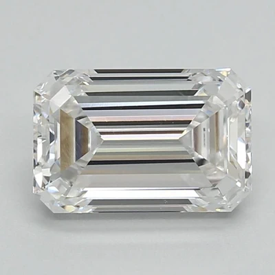 2.23ct E VVS2 Rare Carat Ideal Cut Emerald Lab Grown Diamond