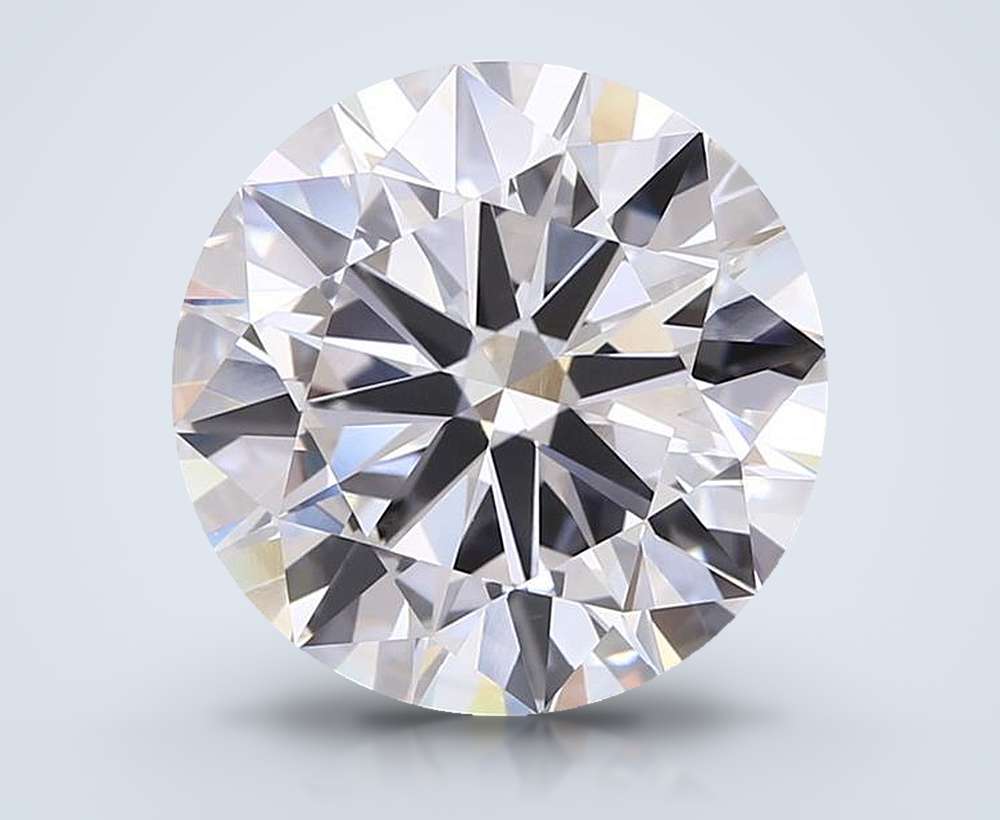 7.01ct G VVS2 Rare Carat Ideal Cut Round Lab Grown Diamond