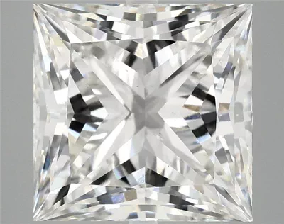 8.47ct F VS2 Rare Carat Ideal Cut Princess Lab Grown Diamond