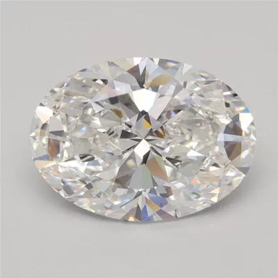 5.08ct F VVS2 Rare Carat Ideal Cut Oval Lab Grown Diamond
