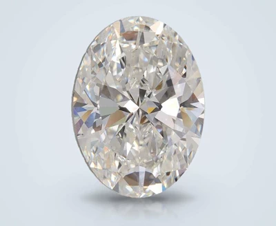 5.08ct F VVS2 Rare Carat Ideal Cut Oval Lab Grown Diamond