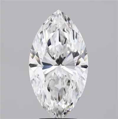 5.01ct F VS2 Rare Carat Ideal Cut Marquise Lab Grown Diamond