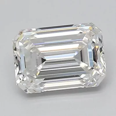 1.60ct F VVS2 Rare Carat Ideal Cut Emerald Lab Grown Diamond