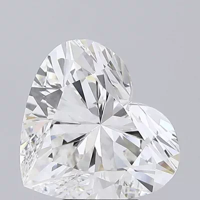 5.09ct F VVS2 Rare Carat Ideal Cut Heart Lab Grown Diamond