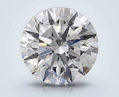 3.70ct D SI2 Rare Carat Ideal Cut Round Diamond