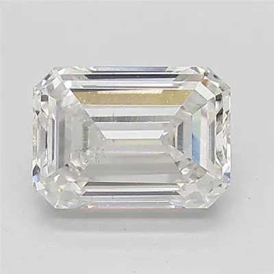 1.51ct F SI1 Rare Carat Ideal Cut Emerald Lab Grown Diamond
