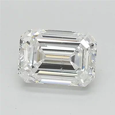 1.50ct D SI1 Very Good Cut Emerald Lab Grown Diamond