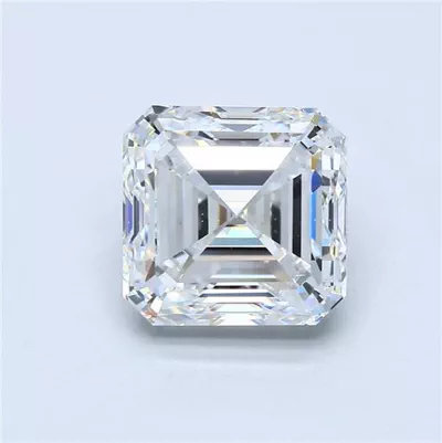 4.01ct F VS2 Very Good Cut Asscher Diamond