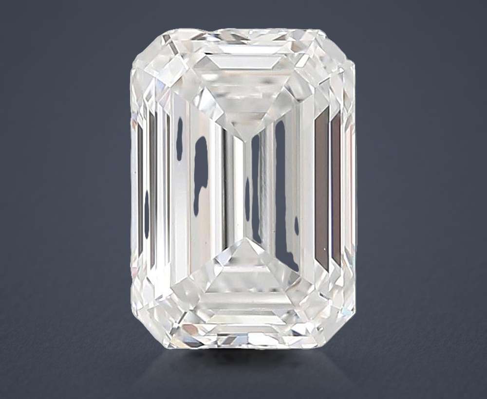 6.08ct D VS1 Rare Carat Ideal Cut Emerald Lab Grown Diamond