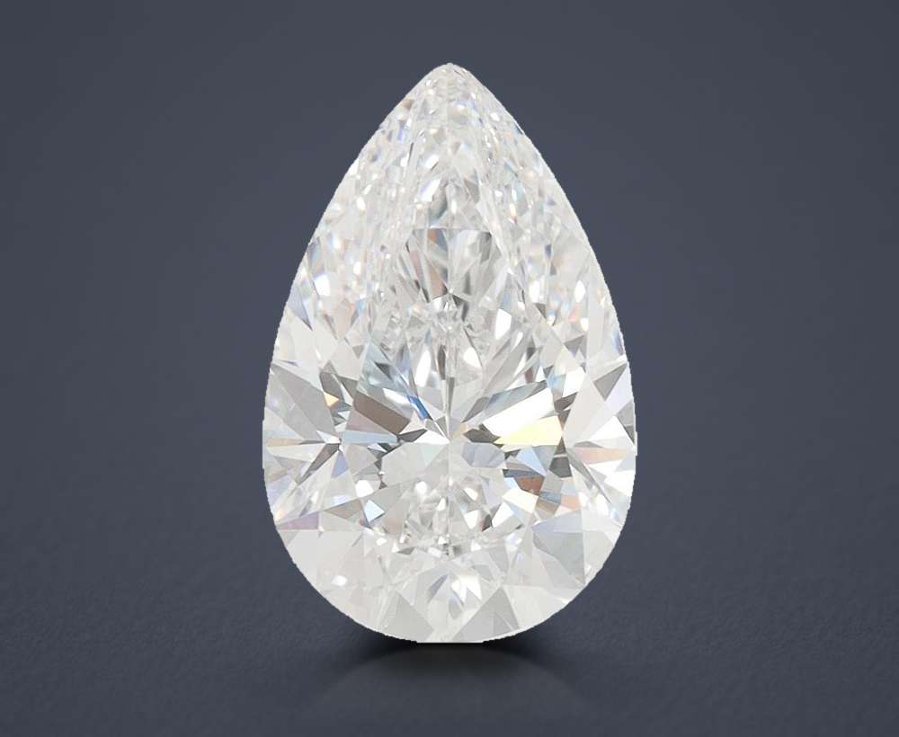 2.25ct D VVS2 Rare Carat Ideal Cut Pear Lab Grown Diamond