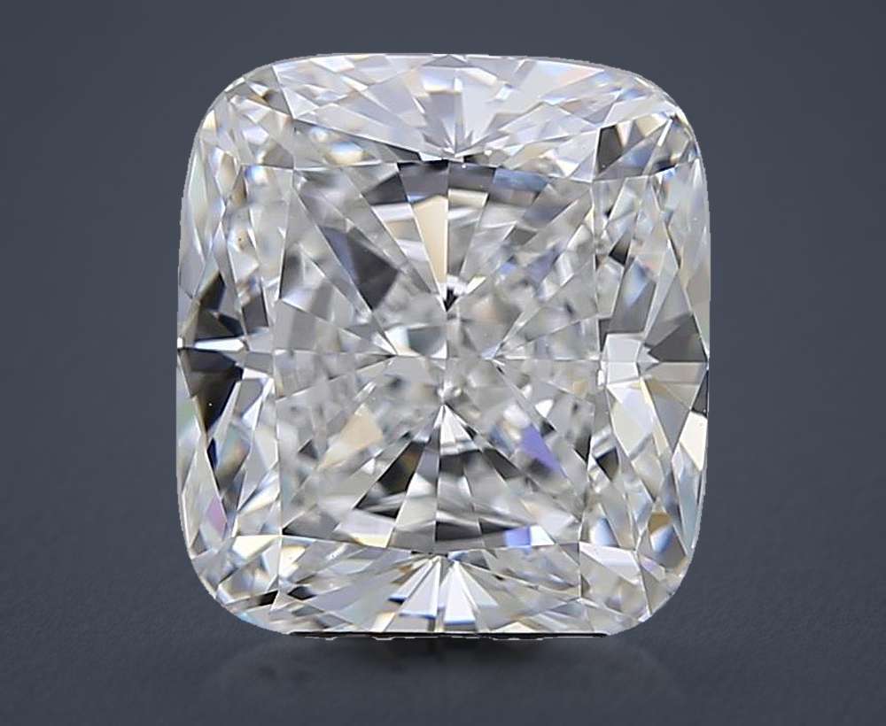 5.51ct E VVS1 Rare Carat Ideal Cut Cushion Diamond