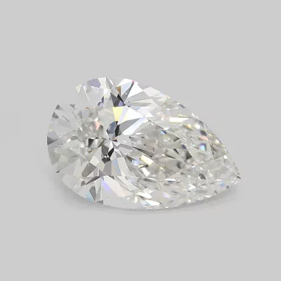 6.07ct F VS1 Rare Carat Ideal Cut Pear Lab Grown Diamond