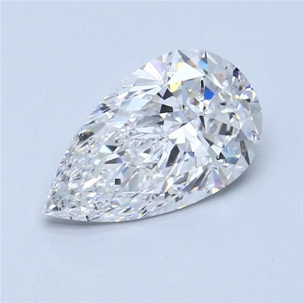 3.02ct D SI1 Rare Carat Ideal Cut Pear Diamond