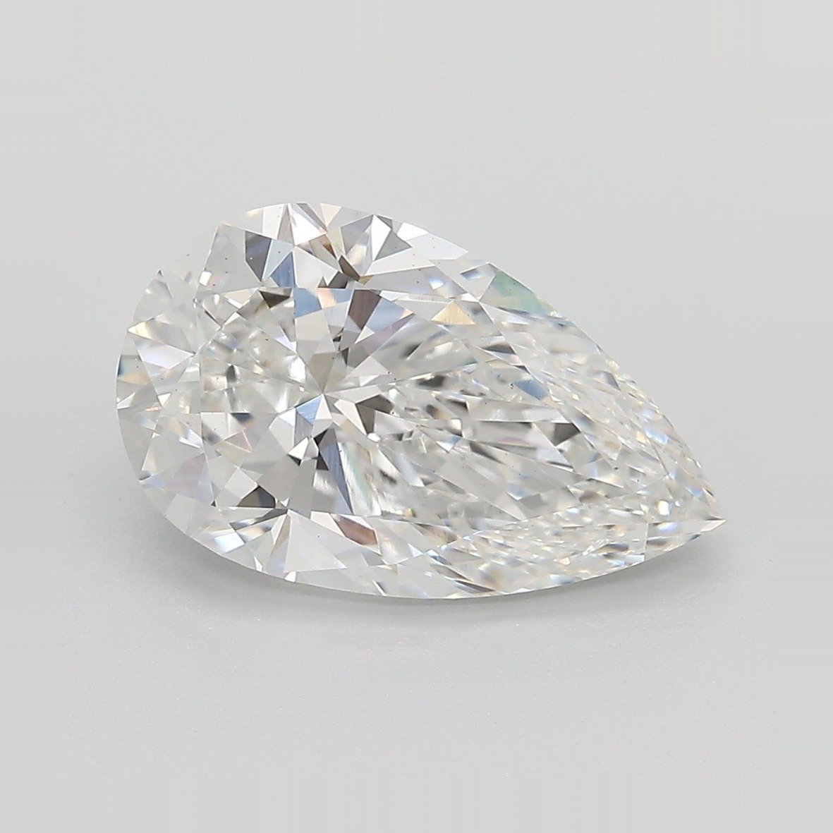 4.52ct E VS1 Rare Carat Ideal Cut Pear Lab Grown Diamond