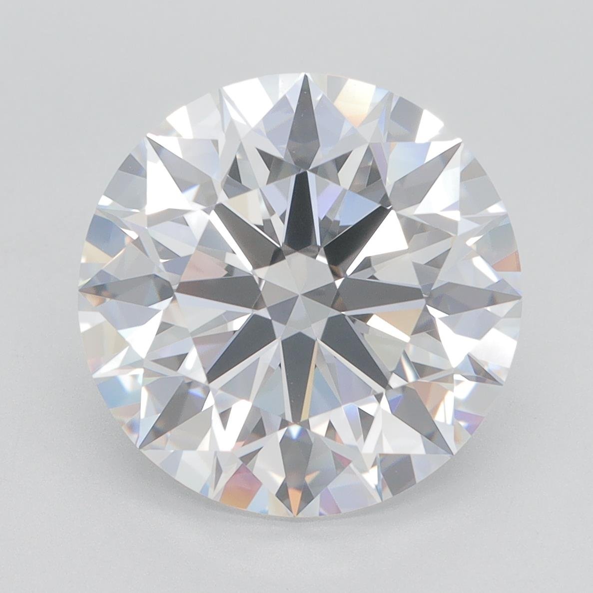 6.07ct D VVS1 Rare Carat Ideal Cut Round Lab Grown Diamond
