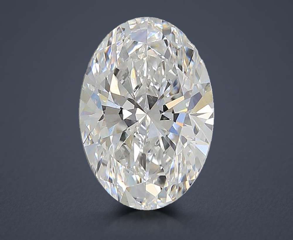 3.00ct E VS1 Rare Carat Ideal Cut Oval Lab Grown Diamond
