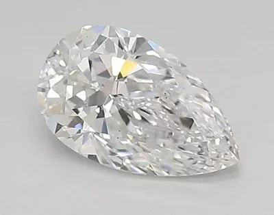 0.68ct D VS2 Rare Carat Ideal Cut Pear Lab Grown Diamond