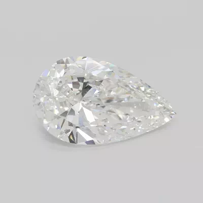 14.45ct F VS1 Rare Carat Ideal Cut Pear Lab Grown Diamond