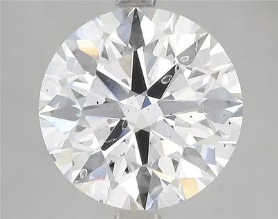 5.15ct E SI2 Rare Carat Ideal Cut Round Lab Grown Diamond