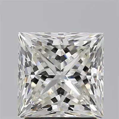 2.21ct J SI1 Rare Carat Ideal Cut Princess Diamond