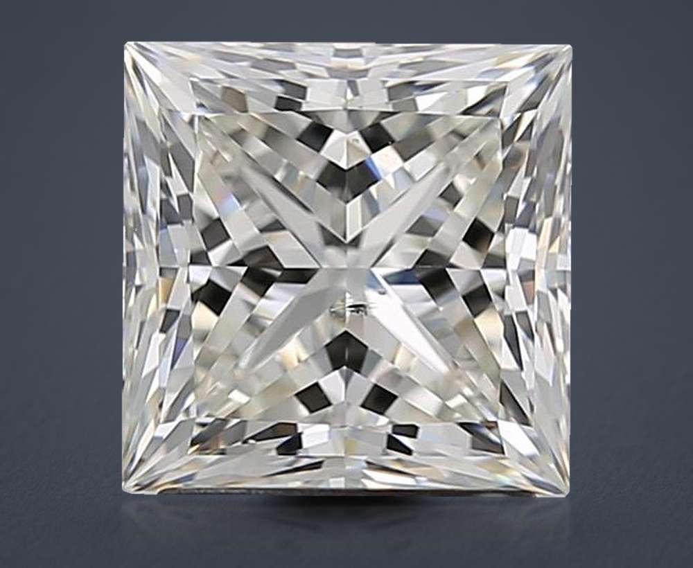 2.21ct J SI1 Rare Carat Ideal Cut Princess Diamond