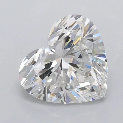 1.58ct E VVS2 Rare Carat Ideal Cut Heart Lab Grown Diamond