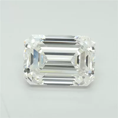 8.52ct F VVS2 Rare Carat Ideal Cut Emerald Lab Grown Diamond