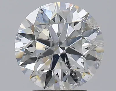 3.01ct F SI2 Rare Carat Ideal Cut Round Diamond