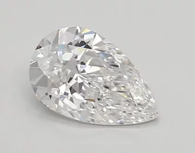 0.79ct D VVS2 Rare Carat Ideal Cut Pear Lab Grown Diamond