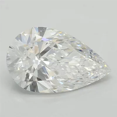 1.51ct D VS1 Rare Carat Ideal Cut Pear Lab Grown Diamond